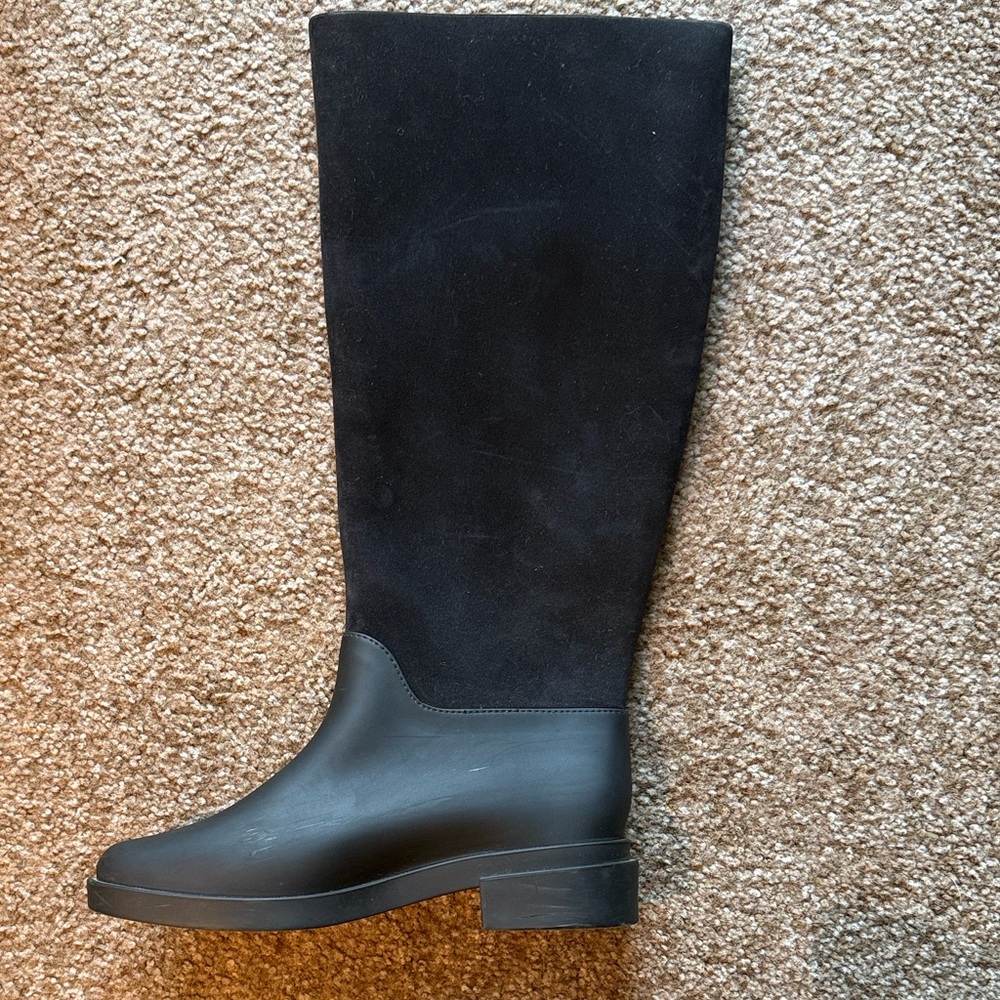 Melissa Tall Flocked Rain Boots - Picture 4 of 15
